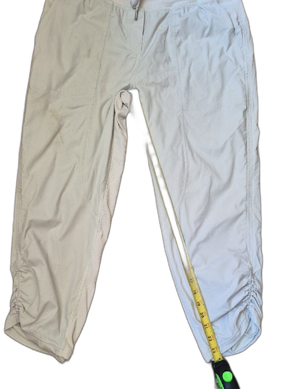Lululemon Dance Studio Mid-Rise Crop Pants White Off White Size 8 - Picture 3 of 8